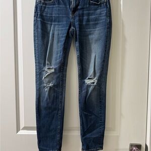 Vigoss Dark Blue Distressed Skinny Jeans